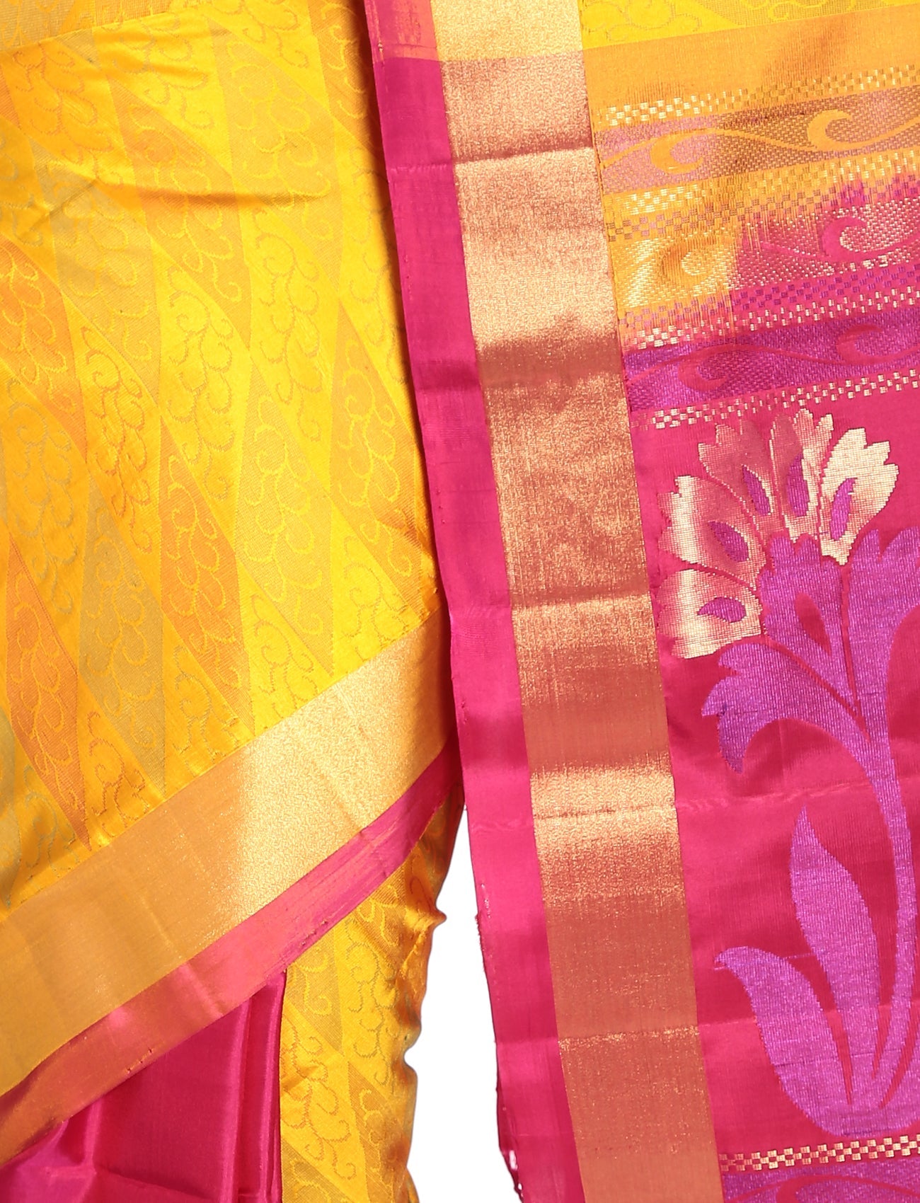 Buy Mandakini Kanchipuram Handloom Patli Pallu Pure Silk Sarees Online